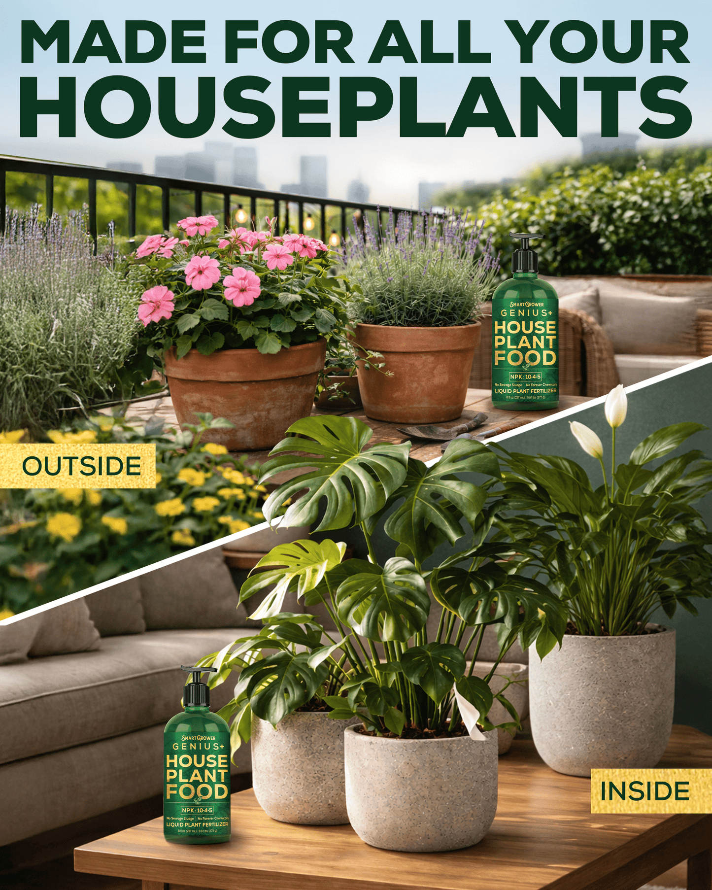 Smart Grower Genius+ Liquid Houseplant Food