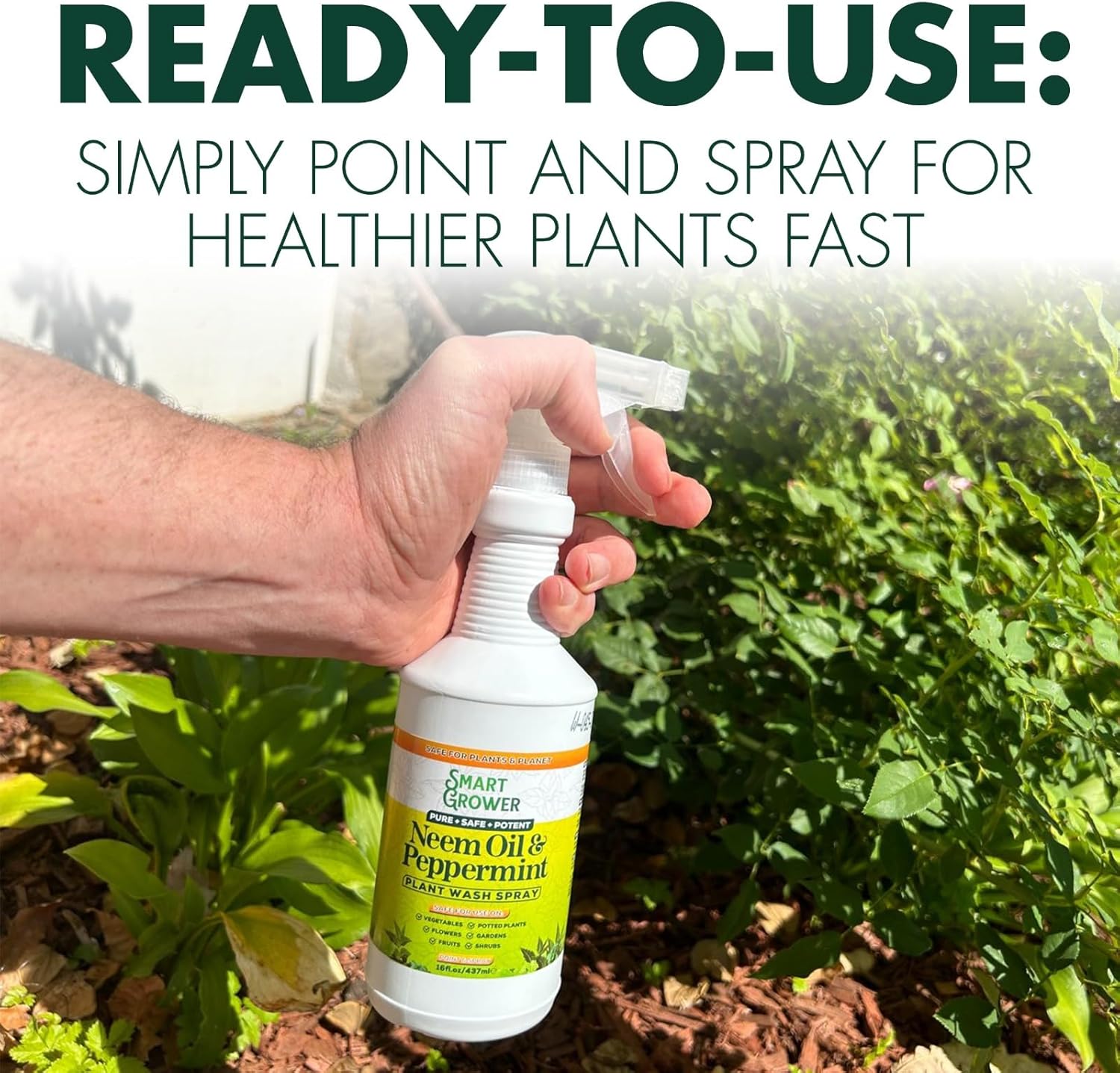 Smart Grower Neem Plant Wash Spray with Peppermint