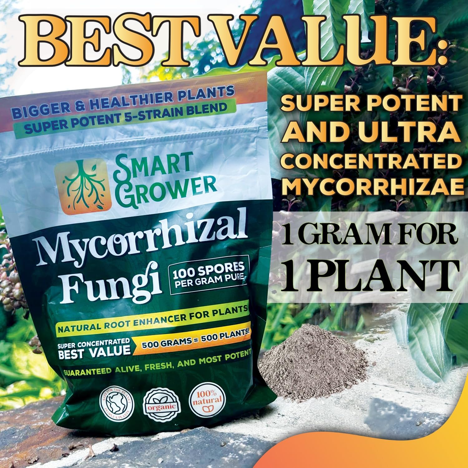 Smart Grower 5-Strain Mycorrhizal Fungi