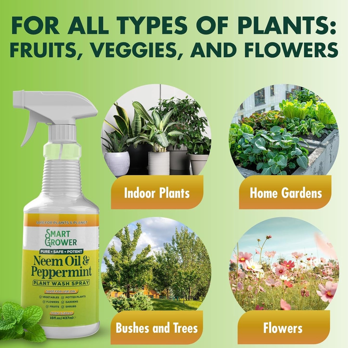Smart Grower Neem Plant Wash Spray with Peppermint (DO NOT PURCHASE)