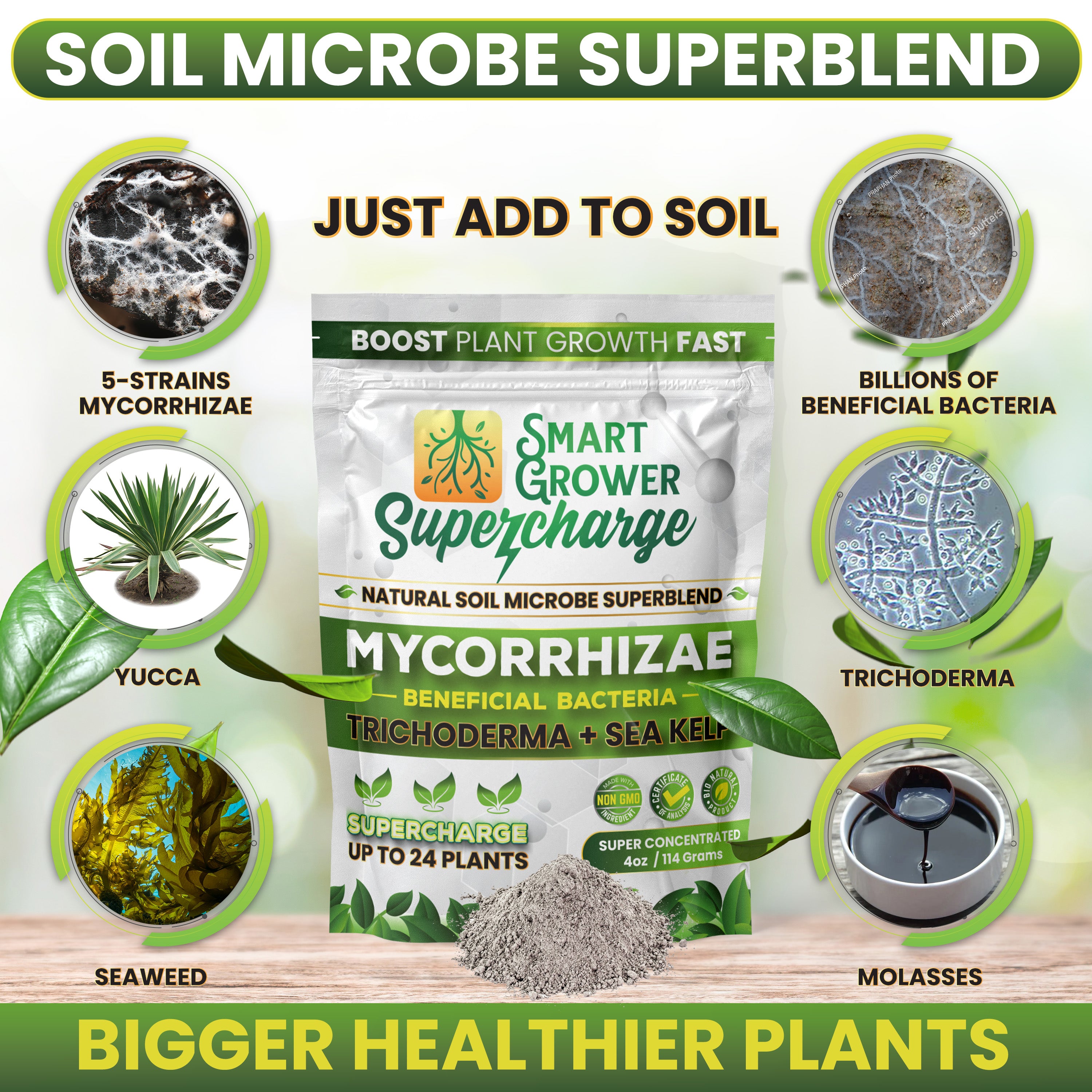 Smart Grower Supercharge Soil Microbe Blend