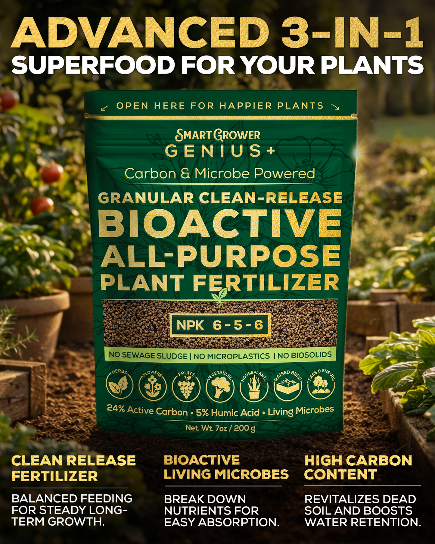 Smart Grower Genius+ Granular Plant Food