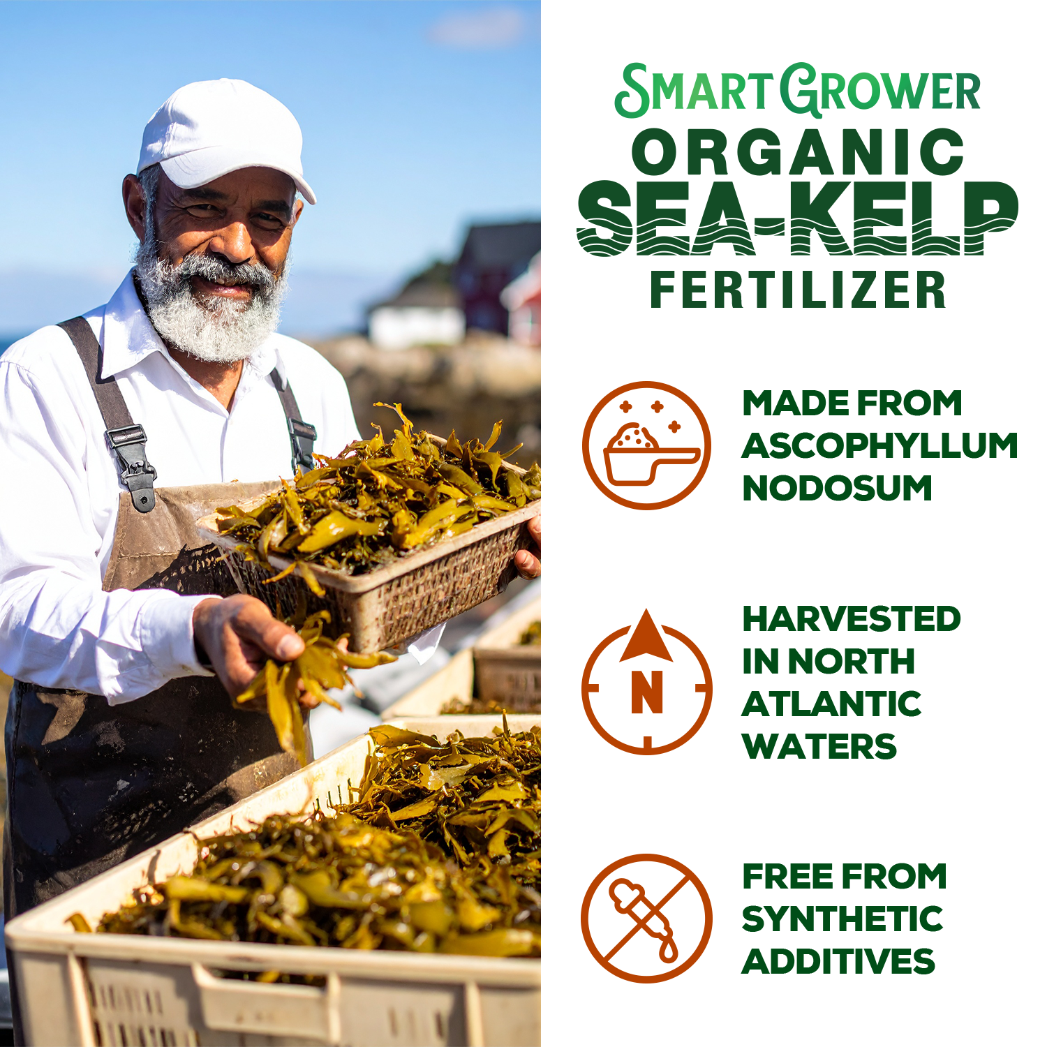 Smart Grower Organic North American Sea-Kelp fertilizer - 2oz