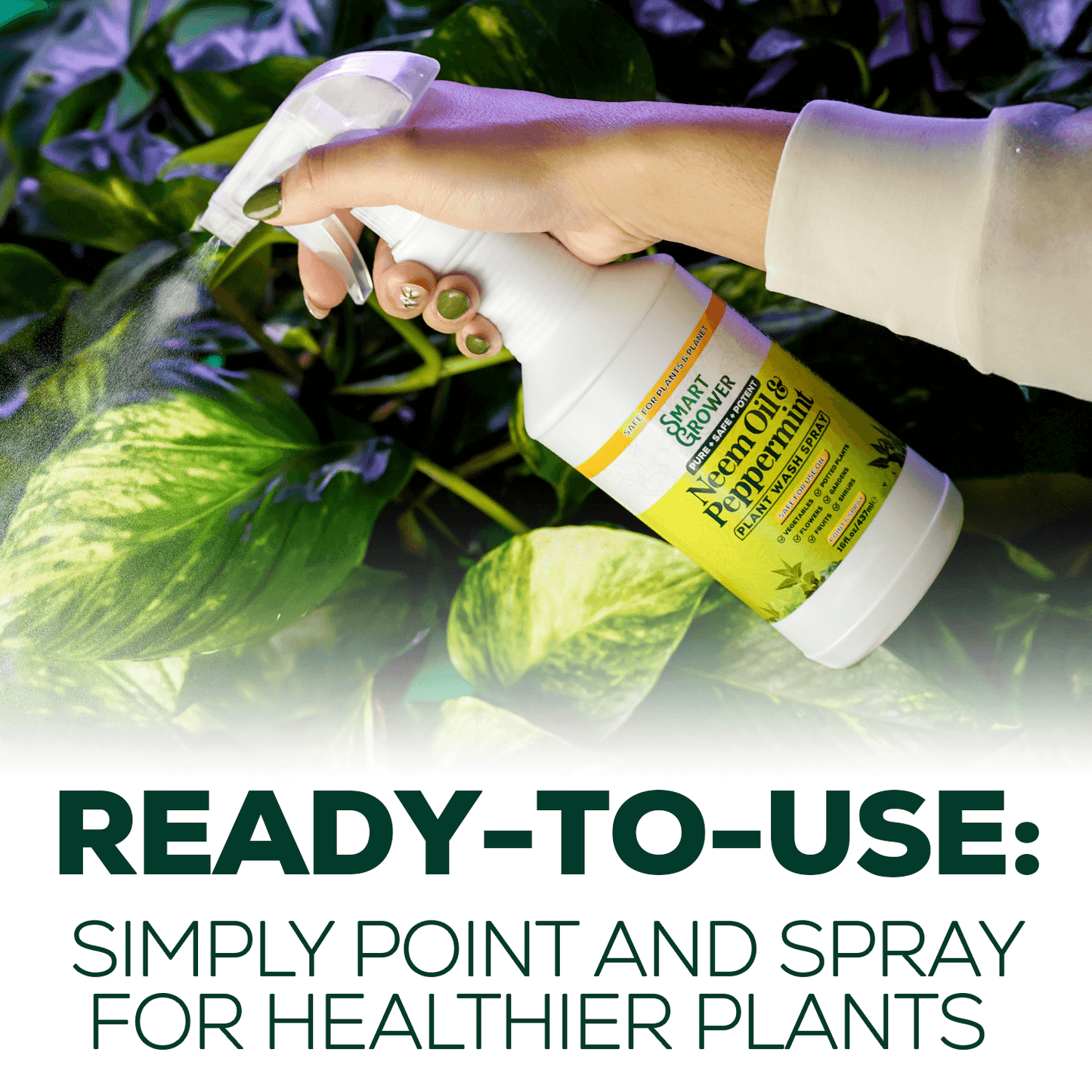 Smart Grower Neem & Peppermint Oil Plant Wash Spray