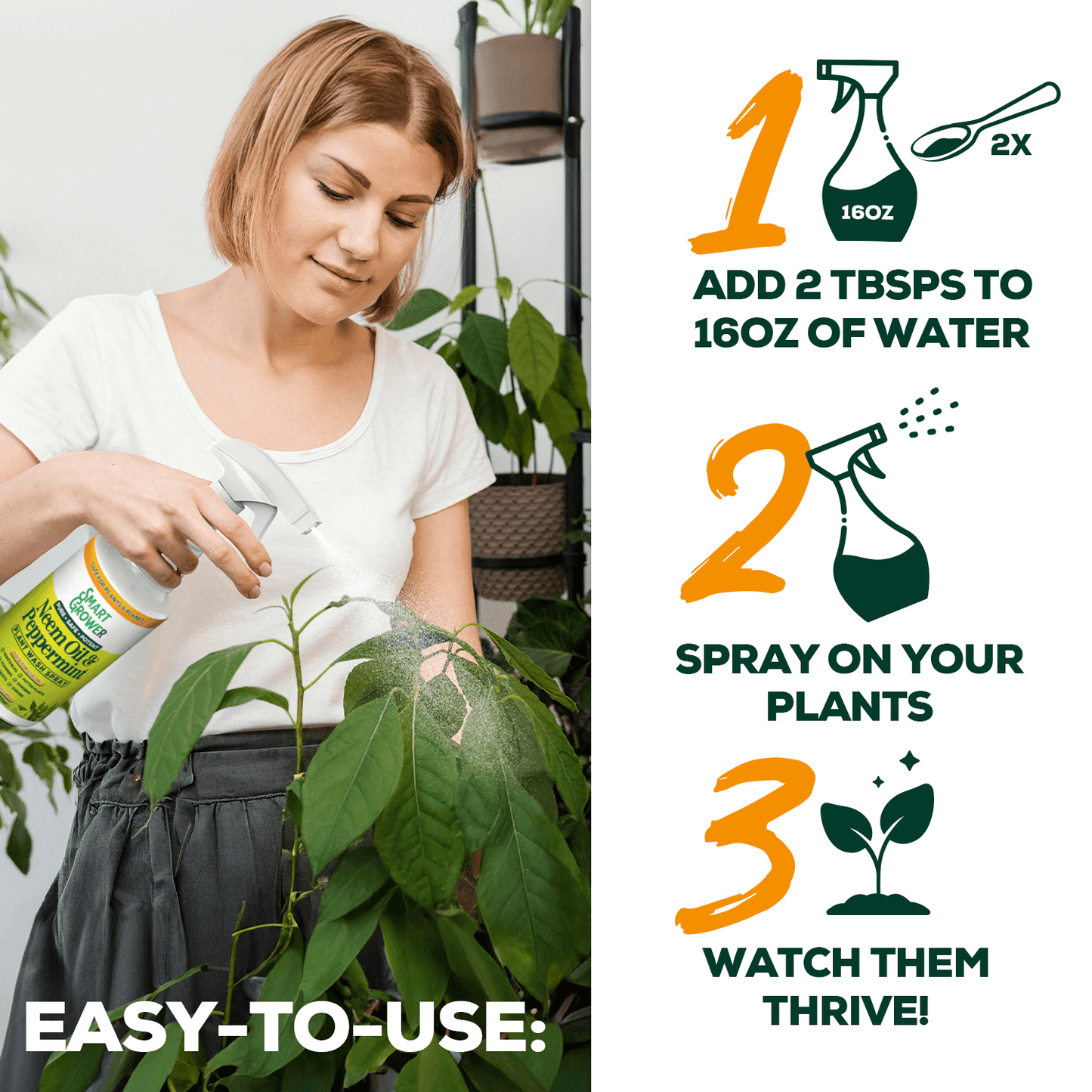 Smart Grower Neem & Peppermint Plant Wash Concentrate