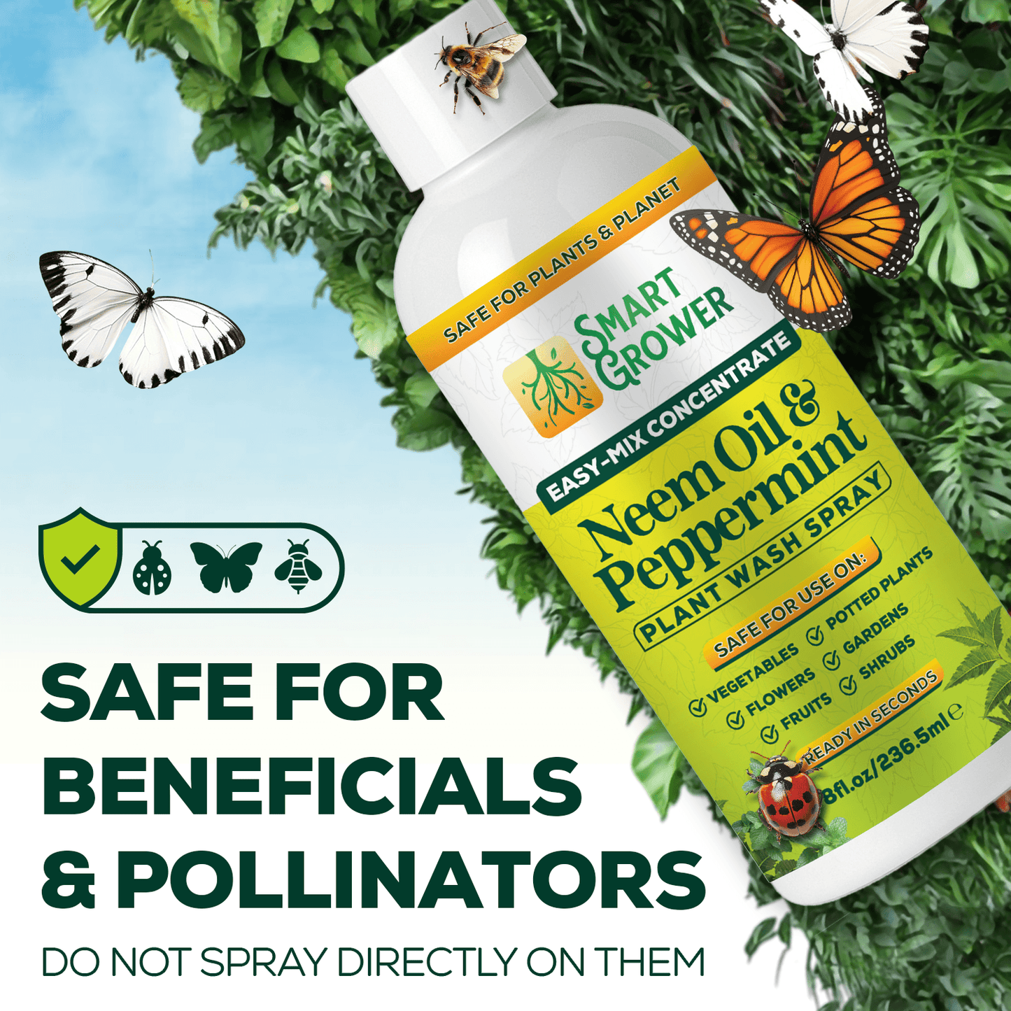 Smart Grower Neem & Peppermint Plant Wash Concentrate